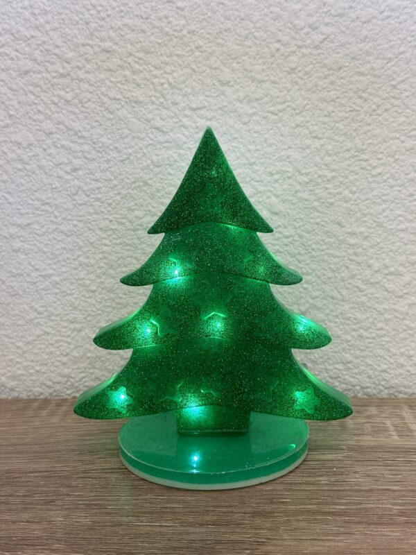 Petite Veilleuse Sapin de Noel Vert