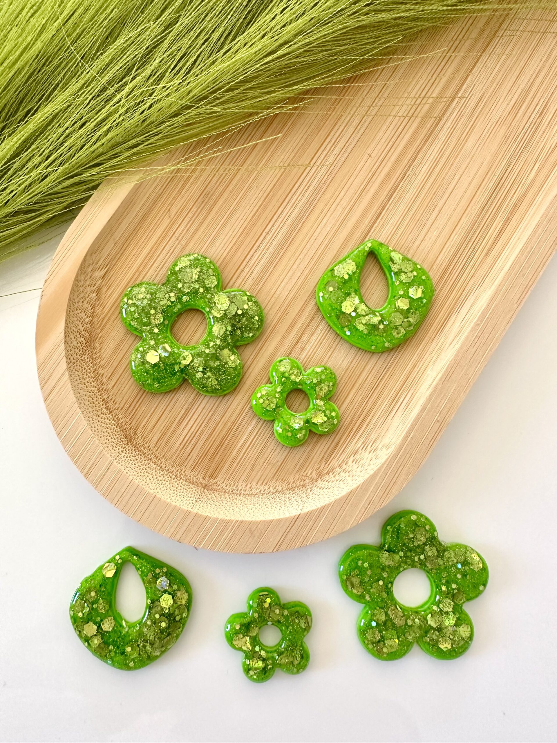 Pampilles Vert Clair Pailleté