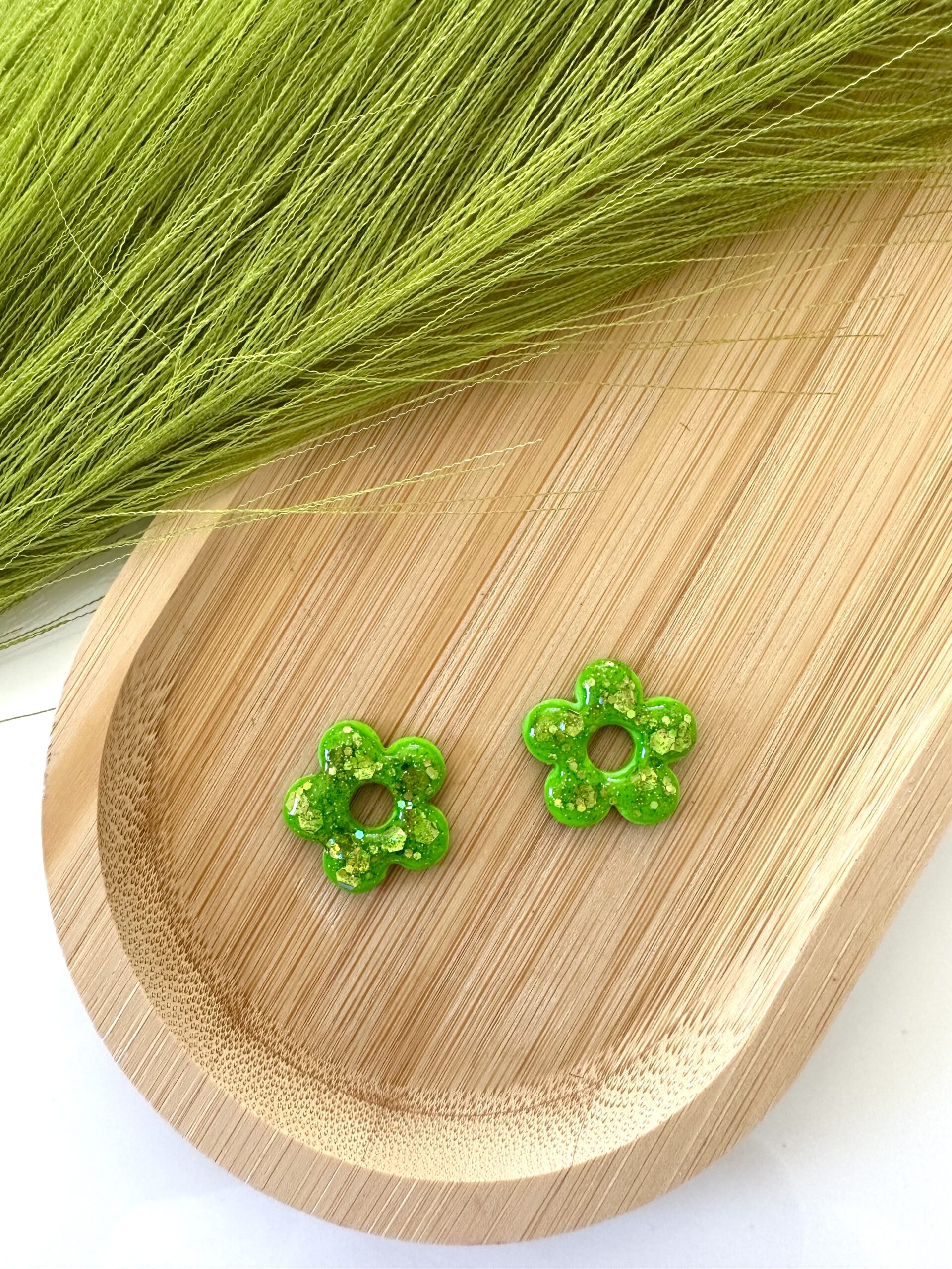 Pampilles Vert Clair Pailleté – Image 4