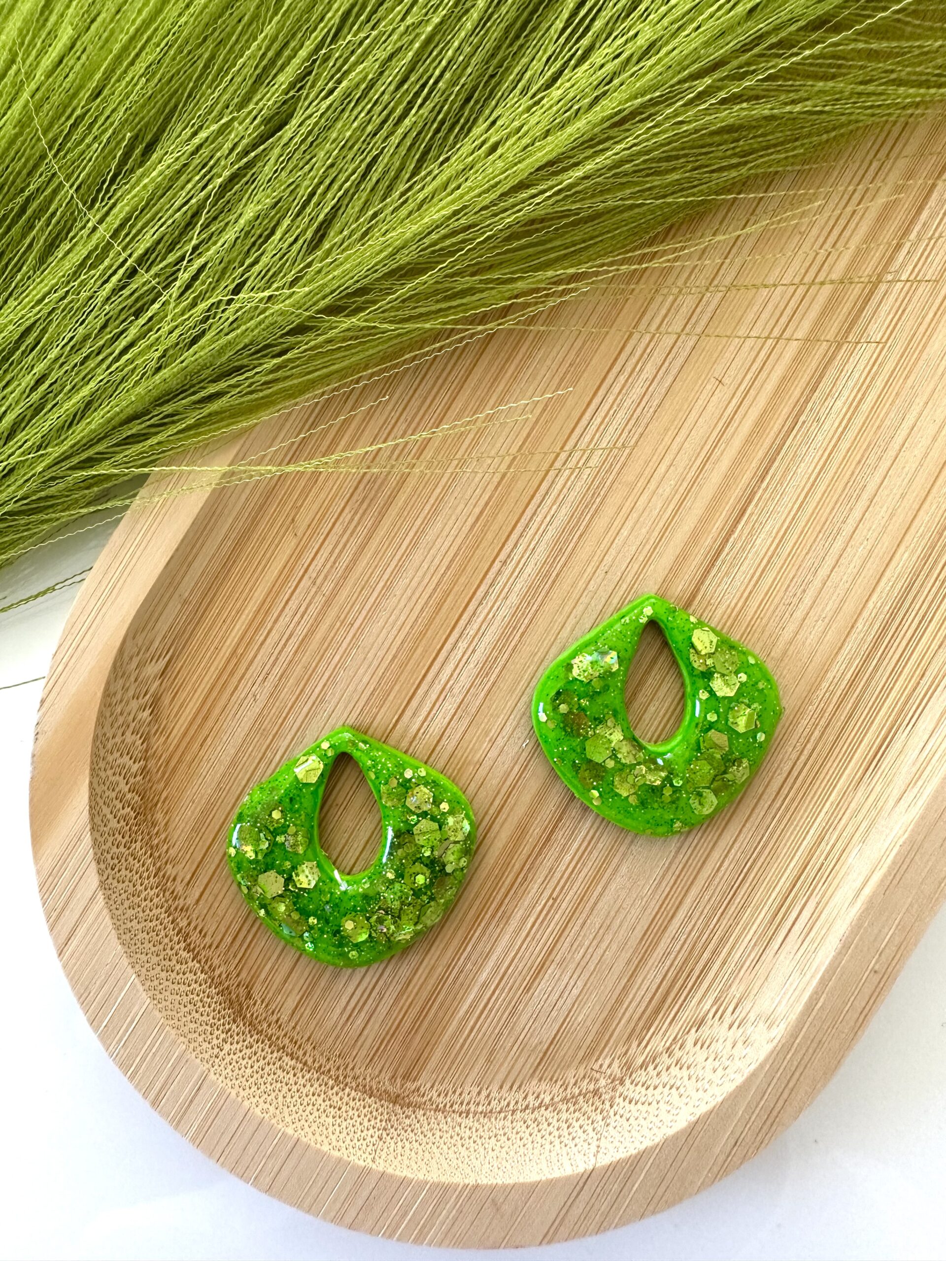 Pampilles Vert Clair Pailleté – Image 2